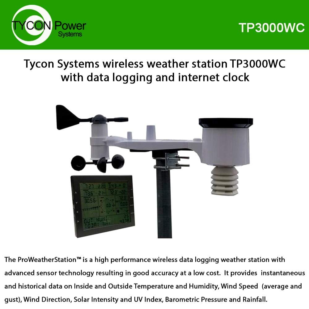 Professional Solar/Wireless Weather Station With Wifi/Data Logging, Indoor/Outdoor Temp And