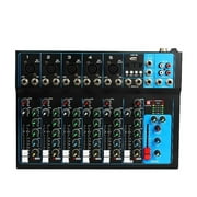 Professional Sound Mixer Table Stage Live Studio Mini Mixer Usb Sound Mixing Console Dj Ktv Show 7 Channel