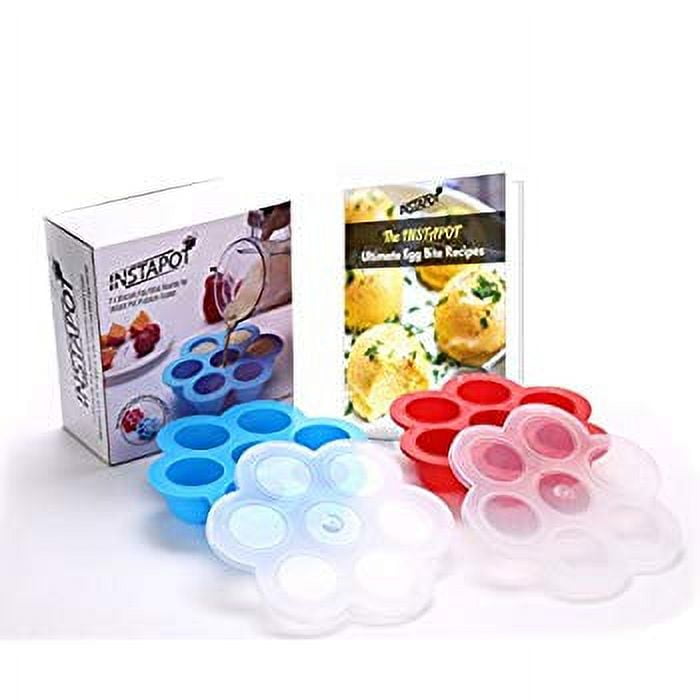  NuRome Silicone Egg Bites Mold for Instant Pot Accessories  w/Lid (2-Pack) Sous Vide, Microwave, Freezer, BPA Free