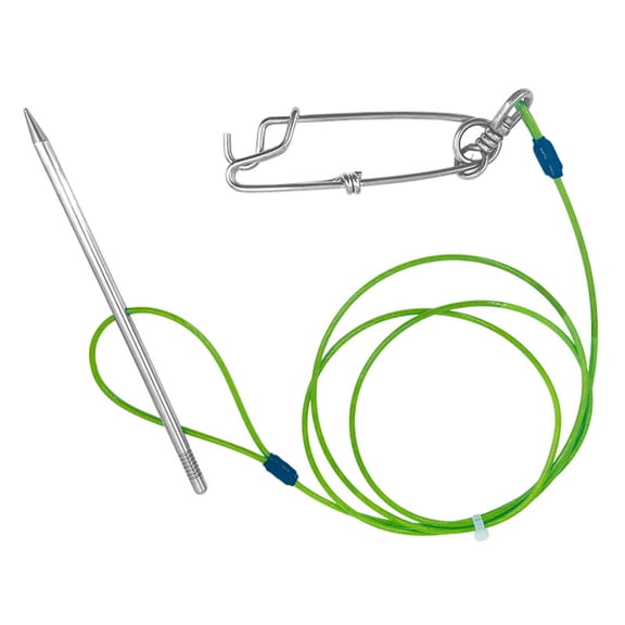 Professional Spear Fishing Fish Stringer with Stainless Steel Cable Quickly Handspear Fish Holder for Spearfishing