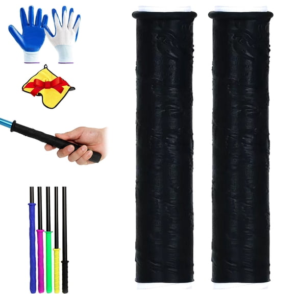 Cold Shrink Handle Wrap, Cold Shrink Handle Cover, Cold Shrinks Handles Grip, Rubber Cold-Shrink Handle Wraps (D-2PCS,L: 9.5"/24cm)