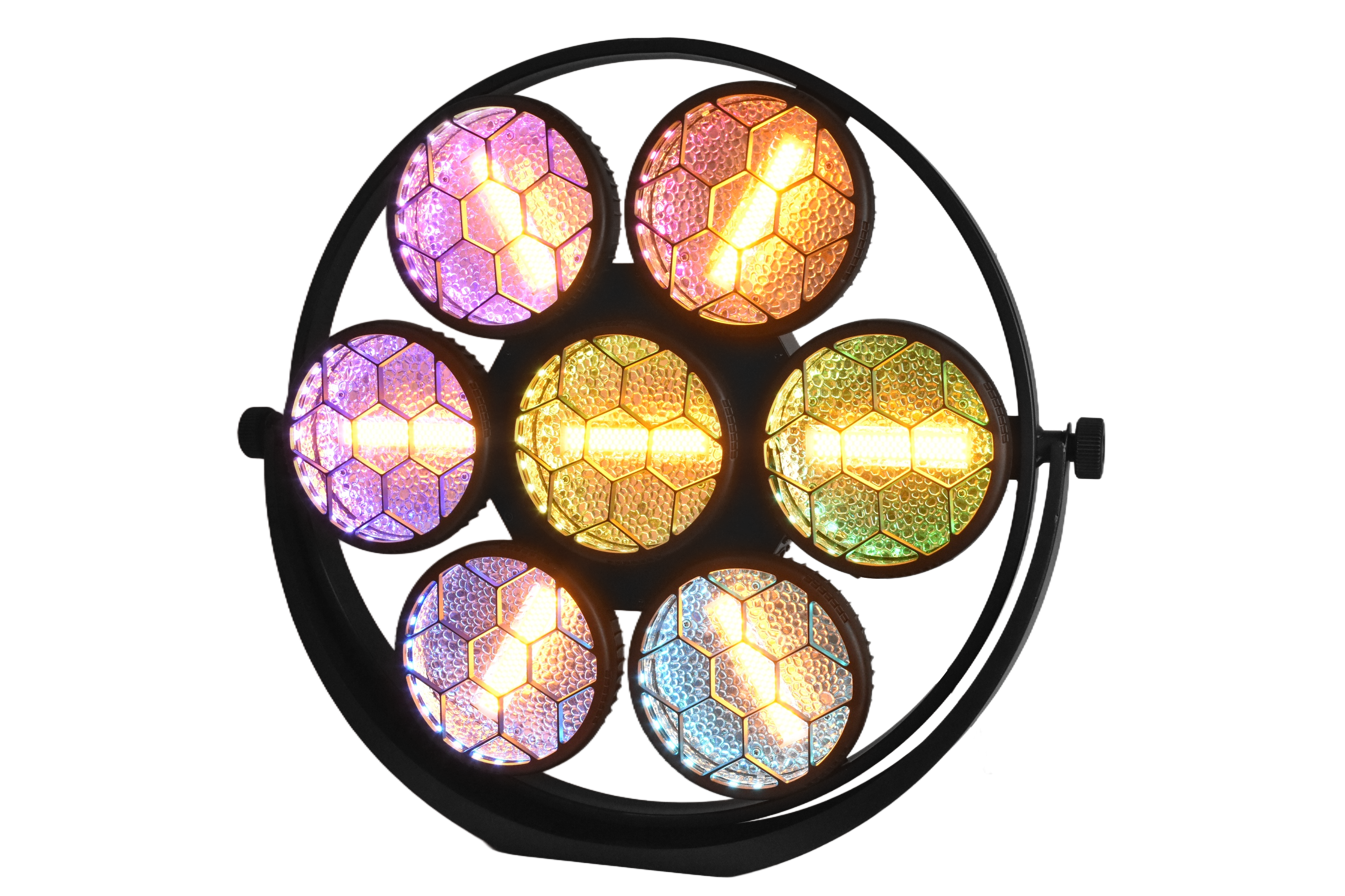 Professional Stage Light, 280w (7x40w) COB LED Lights with RGB Effects, 280W DMX512 Control, Black