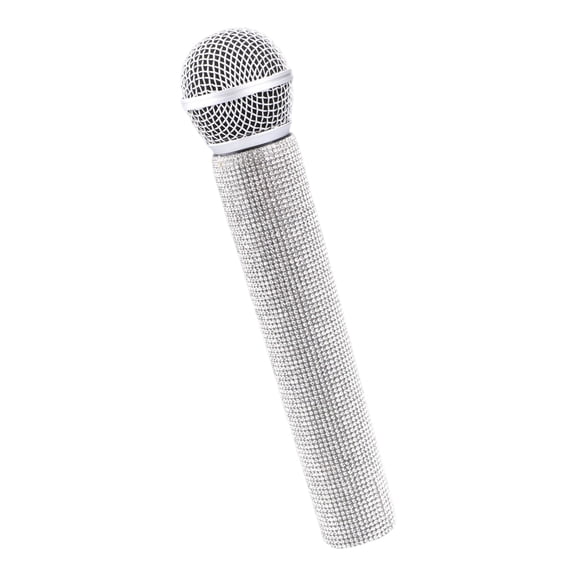 Professional Stage Microphone Props Toy With Sparkling Effect Microphone Toy Perfect For Singing Dancing Performances