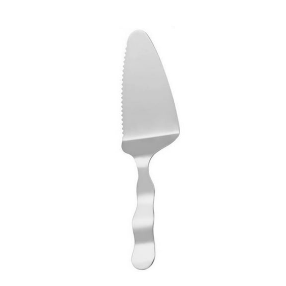 Professional Stainless Steel Cake Server with Serrated Edge, Gold Mirror Finish Pizza Cutter Spatula, Wedding Party Dessert Serving Knife, Multipurpose Cake Slicer for Home Baking