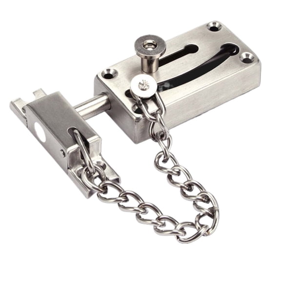 Professional Stainless Steel Chain Door Guard Lock for Hotel Security, and Easy to Install, 1 Set
