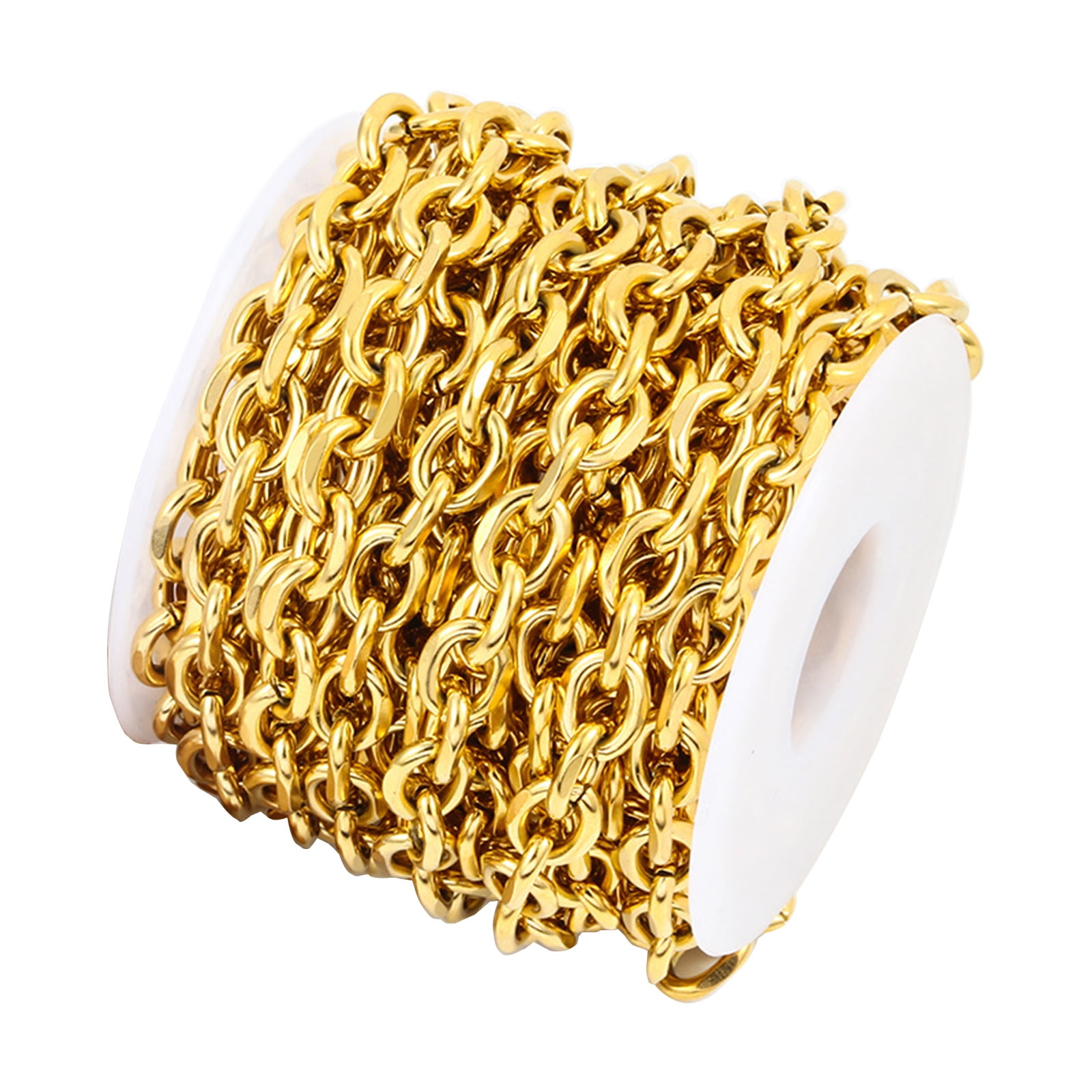 Professional Stainless Steel Chain for Jewelry Making Rolo Chain Bulk for Necklaces and Bracelets Jewelry Kits