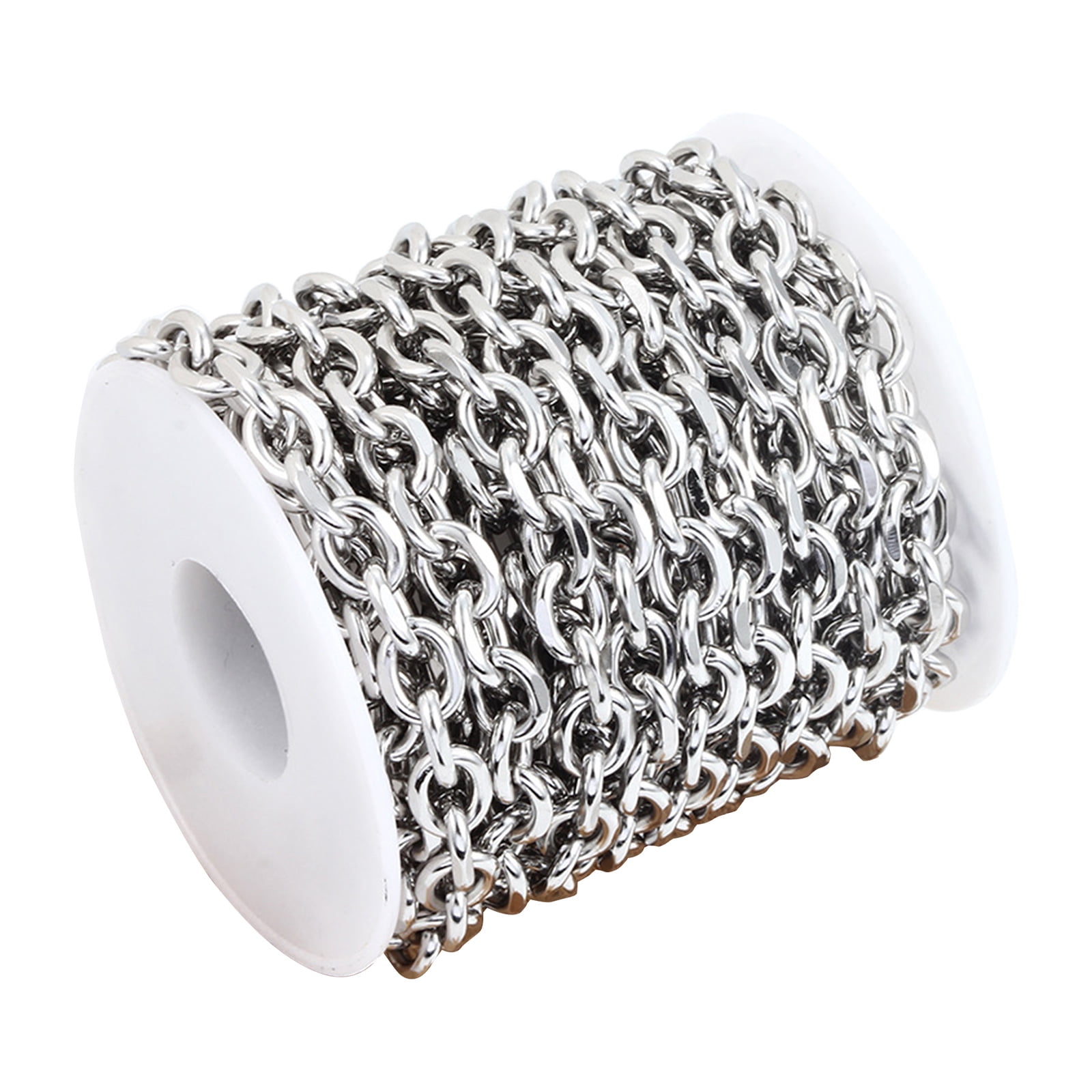 Professional Stainless Steel Chain for Jewelry Making Rolo Chain Bulk for Necklaces and Bracelets Jewelry Kits