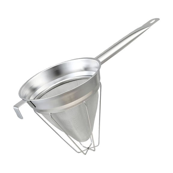 304 Stainless Steel Conical Strainer with Long Handle China Cap Strainer Fine Meshes Bouillon Sieve For Kitchen Cooking