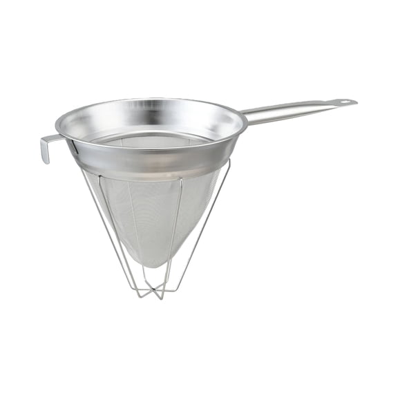 304 Stainless Steel Conical Strainer with Long Handle China Cap Strainer Fine Meshes Bouillon Sieve For Kitchen Cooking