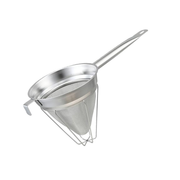 Professional Stainless Steel Conical Strainer with Handle Kitchen Food Cooking