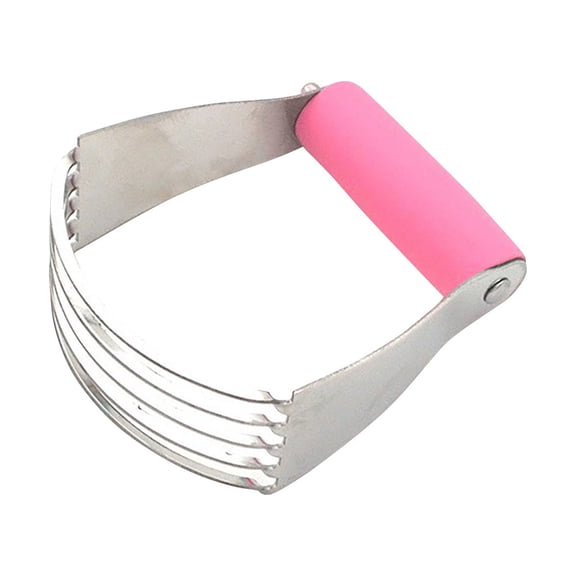 Professional Stainless Steel Dough Blender - 9-Blade Heavy Duty Pastry Cutter for Baking, Pie Crust, Butter Mixing, Kitchen Gadget