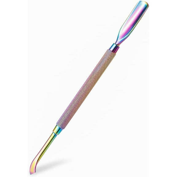 Professional Stainless Steel Dual Tool, UV Gel Soak Off Remover, Double Ended Nail Cleaner, Scraper