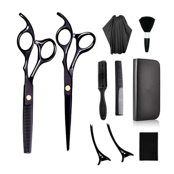 Professional Stainless Steel Hair Cutting Scissors Set with Thinning Shears