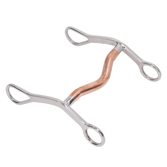 Professional Stainless Steel Horse Mouth Bit Snaffle Breaking Jointed Ring Equestrian Hardware, 5.6 x 6.5 Inches / 14.3 x 16.4 cm
