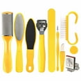 Professional Stainless Steel Pedicure Tools Set 10 in 1, Foot Care Kit