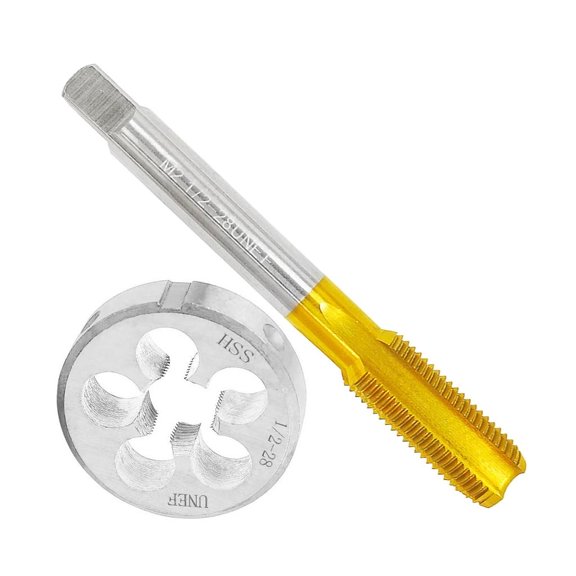 Professional Stainless Steel Plated Tap And Die Kit 1/2 28UNEF For Machining