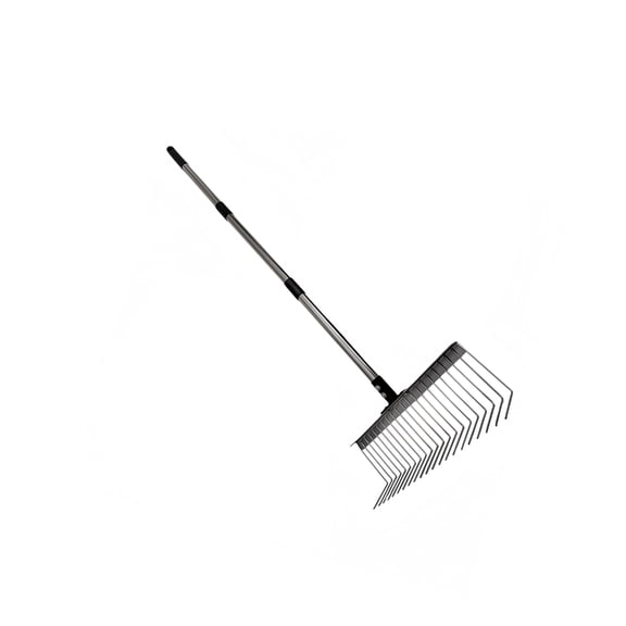 Professional Stainless Steel Rakes 21Metal Tines For High Capacity Leaf Cleanup