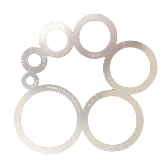 Professional Stainless Steel Round Corner Cutting Ruler for High Precisions Leather Cutting and Crafting Measurements