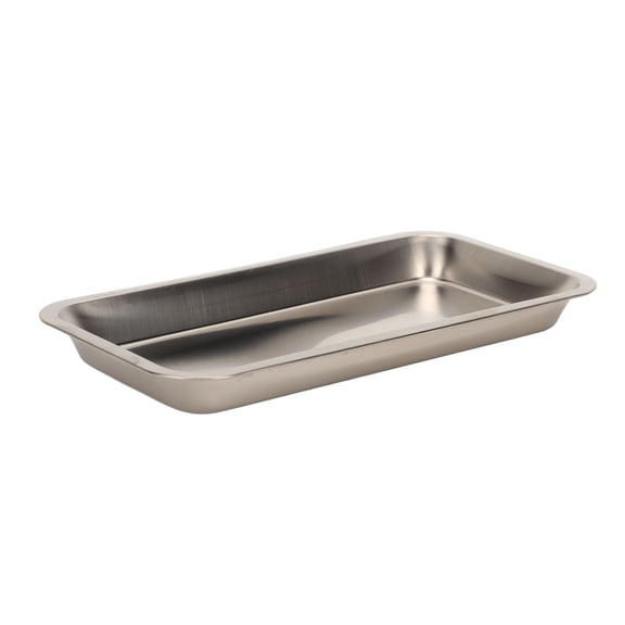 Professional Stainless Steel Surgical Dental Tray Rectangular Metal Medical Cosmetic Storage Tray for Tattoo Nail Art and Lab Equipment 9.1x4.7x0.8 Inches / 23x12x2 cm Sterile Tool Organizer