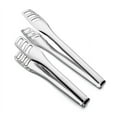 thumbnail image 1 of Professional Stainless Steel Tongs, Heavy Duty Locking Clip, Non-Slip Grip, Heat Resistant, for Grilling Barbecue, Salad Serving, Home Cooking Essentials Akmoler | Silver, 1 of 6