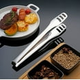 thumbnail image 1 of Professional Stainless Steel Tongs, Heavy Duty Locking Clip, Non-Slip Grip, Heat Resistant, for Grilling Barbecue, Salad Serving, Home Cooking Essentials Akmoler | Silver, 1 of 6
