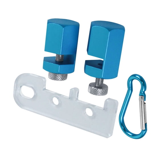 Professional Stair Gauge Framing Square Attachment Tool with Hex Knob Design Heavy Duty Aluminium Alloy Layout Clip for Rafters & Stair Stringers 3.0 x 2.2 x 0.5 Inches / 7.6 x 5.6 x 1.3 cm