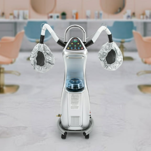 Professional Stand Hair Steamer, Floor Stand Hair Treatment Machine with Wheels, Multifunctional Hair Treatment Machine 650W