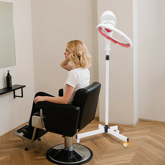 Professional Stand Salon Infrared Hair Dryer Adjustable With Wheels Perm Styling