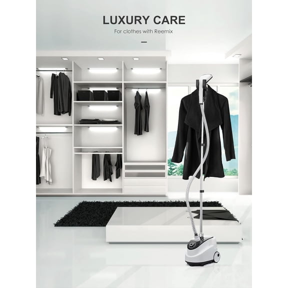 Professional Steamer for Clothes, Standing Steamer with Garment Hanger