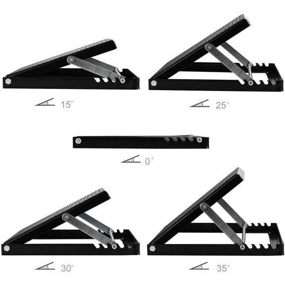 Professional Steel Calf Stretcher, Adjustable Ankle Incline Board and Stretch Board, Slant Board with Full Non-Slip Surface, 16" x 14", 4 Positions (500 LB Capacity)