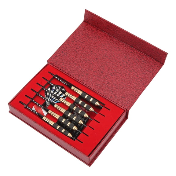 Professional Steel Tip Darts Set with Metal Tips, Spare Rods, Sharpener, and Tail Wings for Target Practice (16 inches / 40.6 cm)