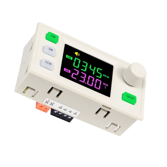 Professional Stepper Motor Controller with LCD Display, Adjustable Speed/Delay Settings & Preset Modes for 42/57 Motors