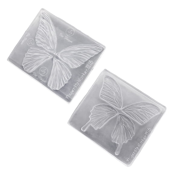 Professional Steric Textured Butterfly Molds 2PCS Silicone Baking Craft Tools For Chocolate Soap Resin Art Creations