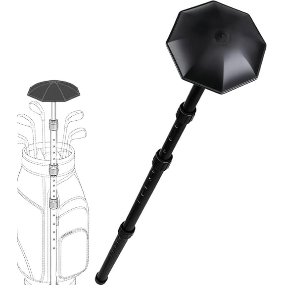 Professional Stiff Arm Golf Travel Bag Support Pole