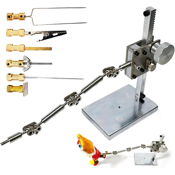Professional Stop Motion Animation Motion Rig Arm with single-rail winder, DIY Claymation Rigging kit for Enhancing Character Movement, Max Payload 150-300g,with 6 Connectors