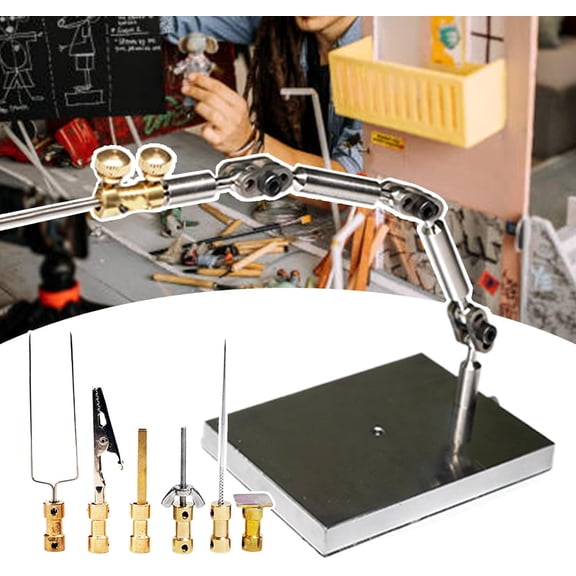 Professional Stop Motion Armature Kit-Character Movement Rig Arm|with 25cm Stainless Steel Arm+6pcs Connectors,for Smooth Character Movement in Animation Videos,Unextended load 200-300g