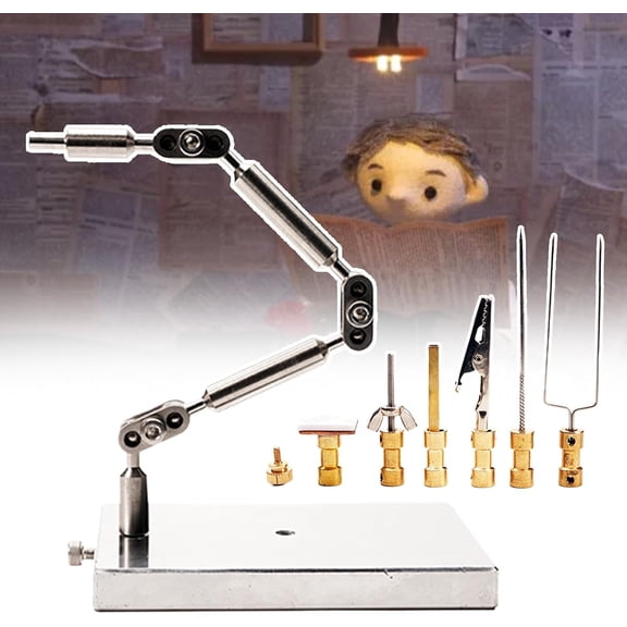 Professional Stop Motion Armature Kit |Stainless Steel Rig Arm-26cm + 6 pcs different connectors|Character Movement Rig Arm for Claymation & Animation Videos,Unextended load 200-300g