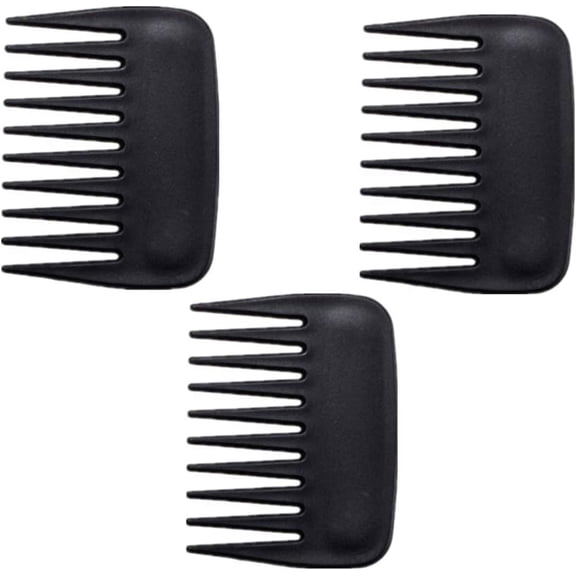 Professional Streaker Comb, 3 Pcs Wide Tooth Comb Anti Static Hair Detangling Comb Styling Comb Shower Comb Afro Comb for Men Women Salon Barber