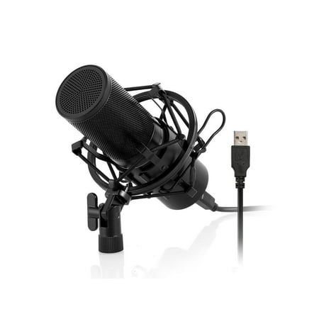 Professional Studio Broadcasting & Recording Microphone Set PC Microphone Kit with Shock Mount for PC Studio Recording Podcasting Youtube Karaoke