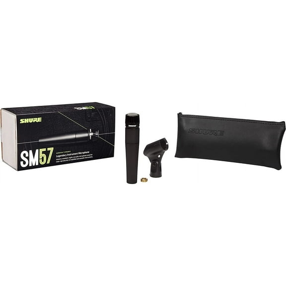Professional Studio & Live Performance Dynamic Cardioid Microphone - SM57 Pro XLR for Instruments, Drums, Vocals & Amplifiers