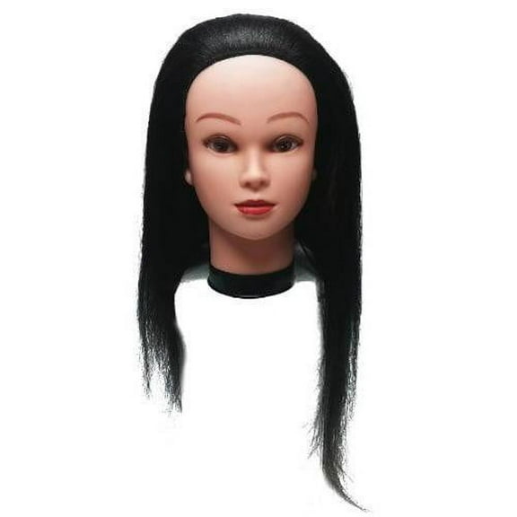 Professional Styling Manikin Head 16" Female Cosmetology Hair Cutting Mannequin