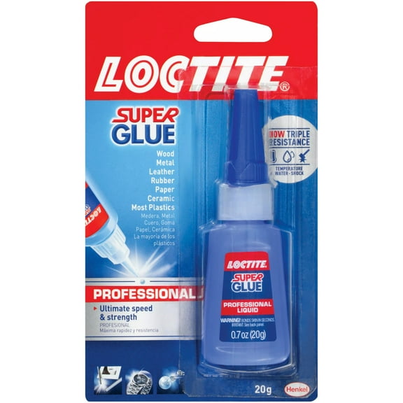 Professional Super Glue, 0.99 Oz, Dries Clear | Bundle of 5 Each