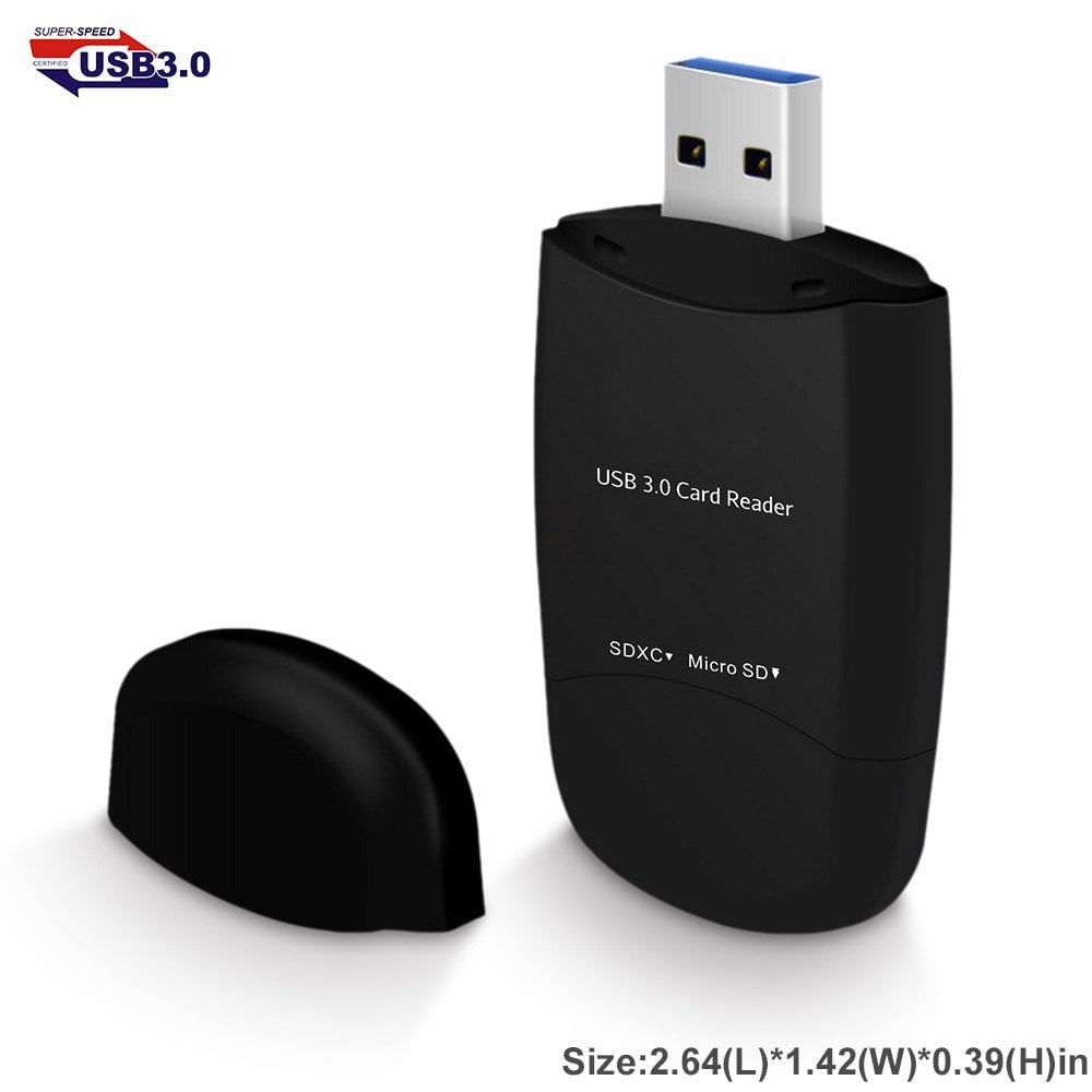 Professional Super Speed 2-Slot USB 3.0 5Gbp/s Flash Memory Card Reader ...