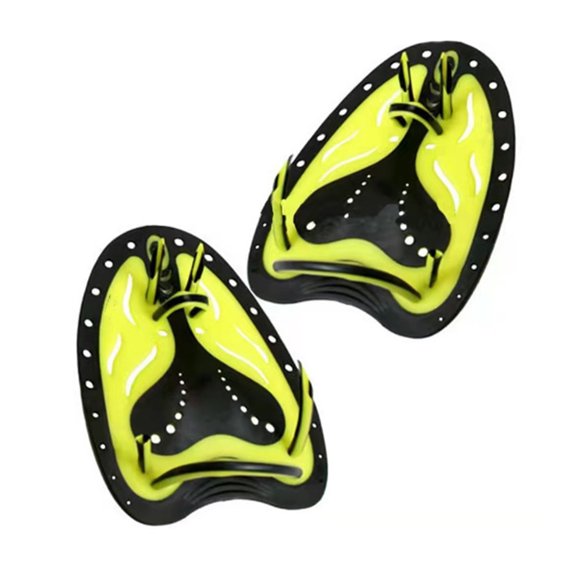 Professional Swim Training Hand Paddles Swimming Webbed Golves Hands Flippers With Adjustable Silicone Strap