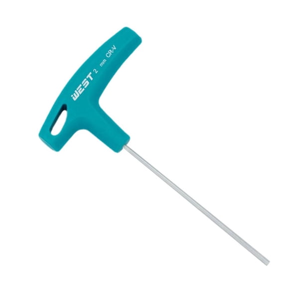 Professional T-Handle Hex Allen Key Wrench, 2mm High-Torque CR-V Steel Driver with Ergonomic Grip for Mechanics and DIY