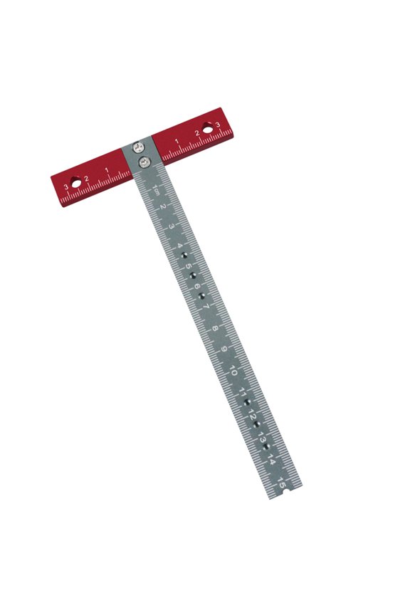 Professional T Square Ruler, Aluminum Alloy, for DIY and Hobby Drafting, Precise Angles Positioning Tool, 170mmx85mm