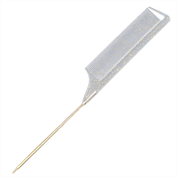 Professional Tail Comb With Steel Pins Hairdressing For Precise Hair Styling