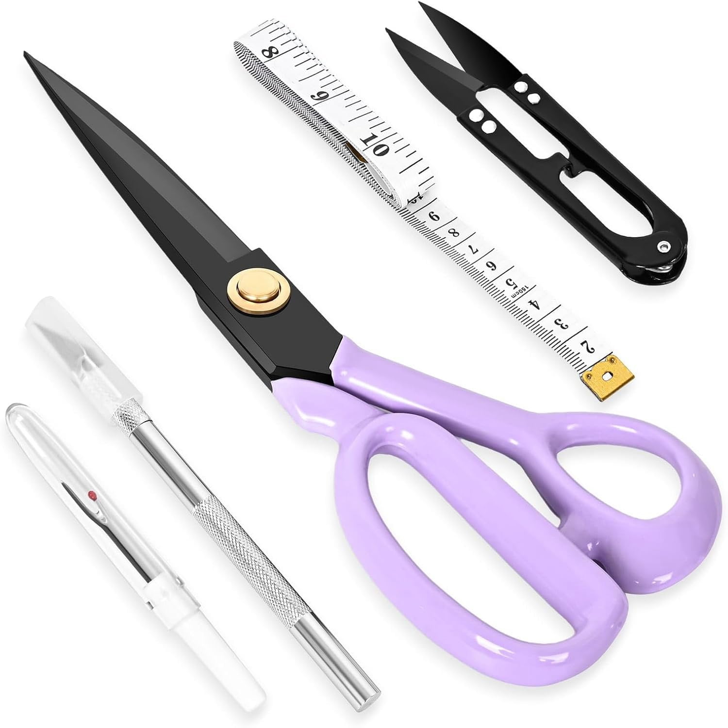Professional Tailor  Heavy Duty - Multi-Purpose Sewing Fabric  for Leather  Industrial  Shears  Office Arts, and Crafts (9 Inch)