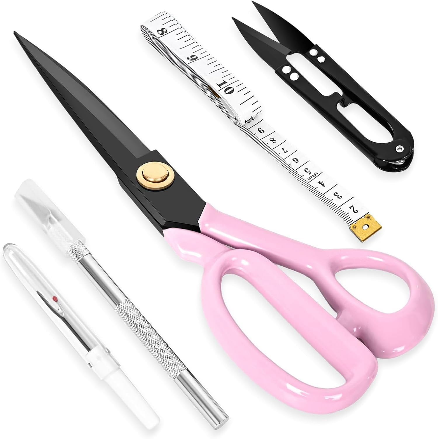 Professional Tailor  Heavy Duty - Multi-Purpose Sewing Fabric  for Leather  Industrial  Shears  Office Arts, and Crafts (9 Inch)