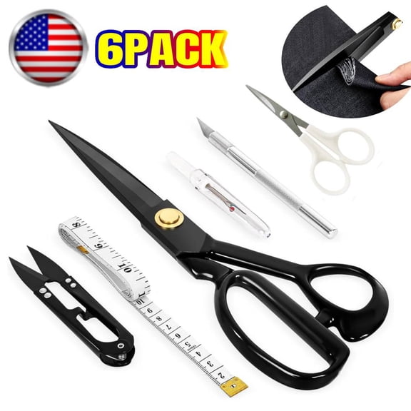 Professional Tailor Scissors 9 Inch - Fabric Scissors Heavy Duty, Sharp Sewing Shears for Cutting Fabric, Leather, Home, Office, Artists, Dressmakers